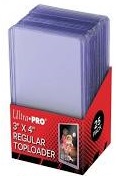 (image for) Ultra Pro 3 x 4 inch toploaders clear 25 pack